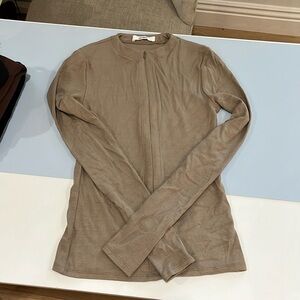 joah brown long sleeve stone color